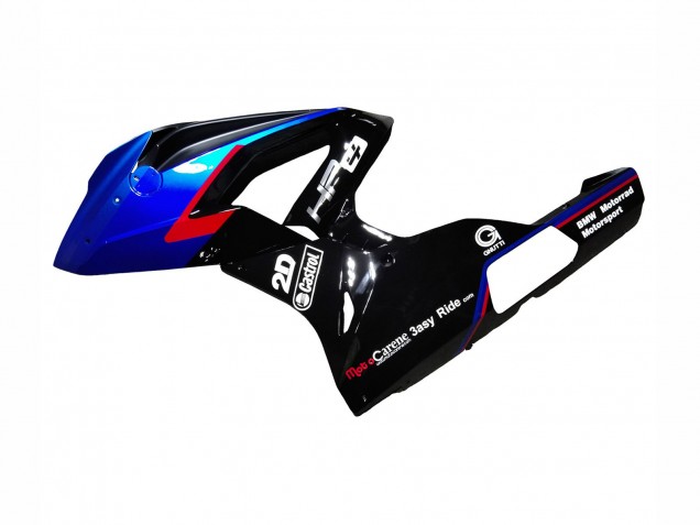 BMW S1000RR Motorrad Verkleidung 2015-2016 - Rot Blau Schwarz Glanzendes Schwarz