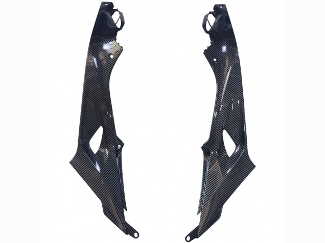 BMW S1000RR Motorrad Verkleidung 2015-2016 - Weiss Blau Schwarz Carbonfaser