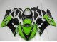 Kawasaki ZX6R Motorrad Verkleidung 2005-2006 - Grun Glanzendes Schwarz Elf