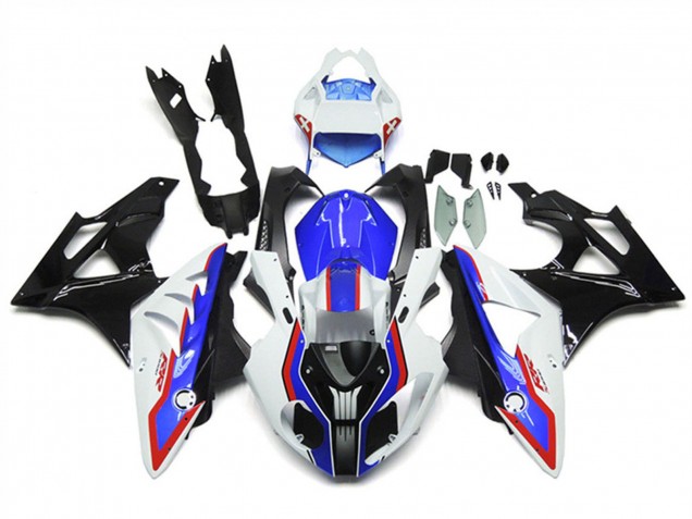 BMW S1000RR Motorrad Verkleidung 2009-2014 - Weiss Rot Blau Glanzendes Schwarz Carbonfaser RR
