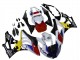 BMW S1000RR Motorrad Verkleidung 2009-2014 - Weiss Rot Gelb Schwarz Castrol
