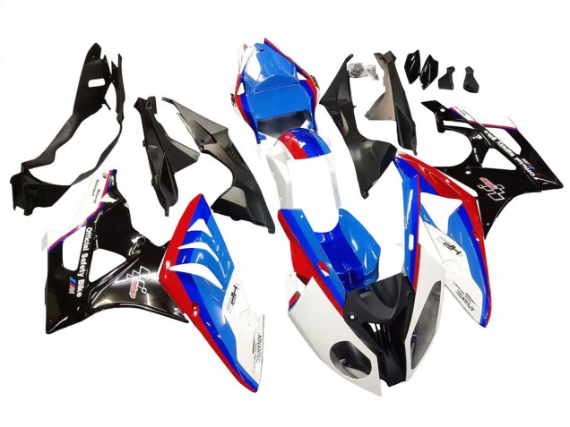 BMW S1000RR Komplette Abs Verkleidung 2009-2014 - Weiss Rot Blau Glanzendes Schwarz