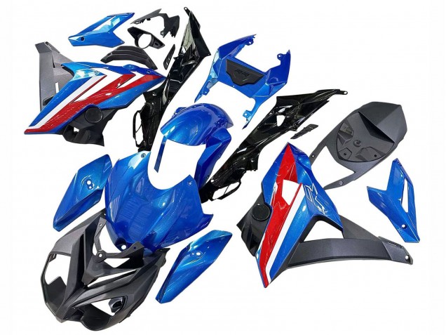 BMW S1000R Motorrad Verkleidung 2014-2016 - Blau Rot
