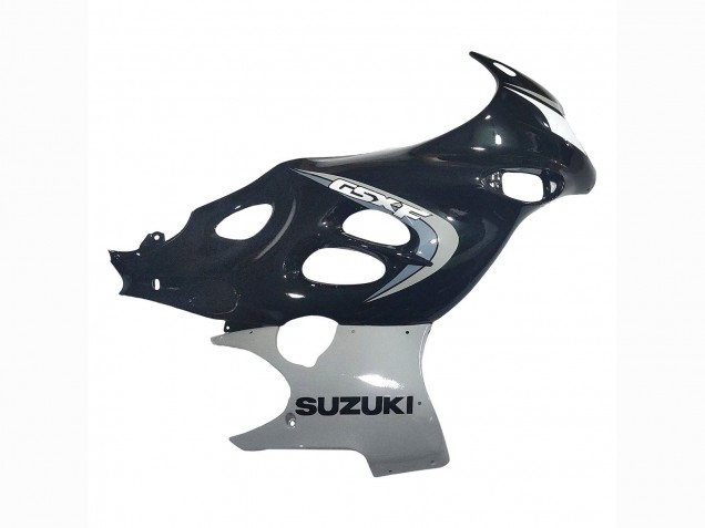 Suzuki GSX600F/GSX750F Motorrad Verkleidung 2004-2006 - Glanzendes Schwarz Grau