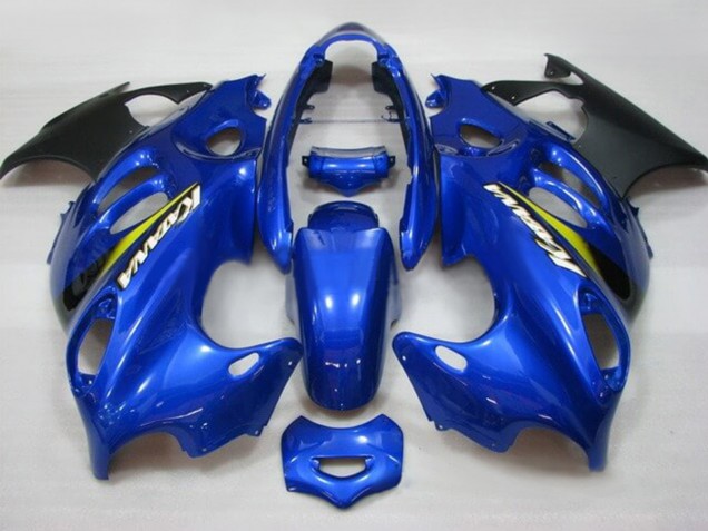 Suzuki GSX600F/GSX750F Motorrad Verkleidung 2004-2006 - Blau Gelb Matt Schwarz Katana