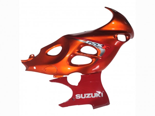 Suzuki GSX600F/GSX750F Motorrad Verkleidung 2004-2006 - Burnt Orange Weiss Logo