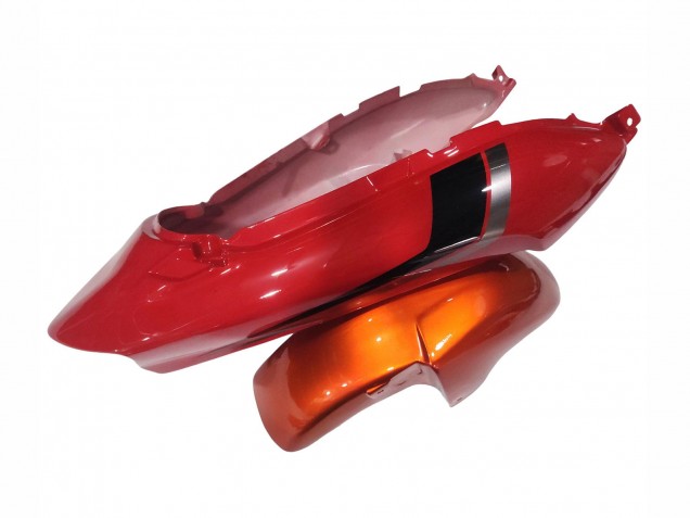 Suzuki GSX600F/GSX750F Motorrad Verkleidung 2004-2006 - Burnt Orange Weiss Logo