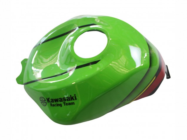 Kawasaki ZX6R Motorrad Verkleidung 2023-2025 - Grun Schwarz Rot Gelb Dunlop