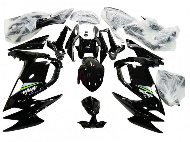 Kawasaki Ninja 650 EX650 Motorrad Verkleidung 2020-2025 - Glanzendes Schwarz Grun