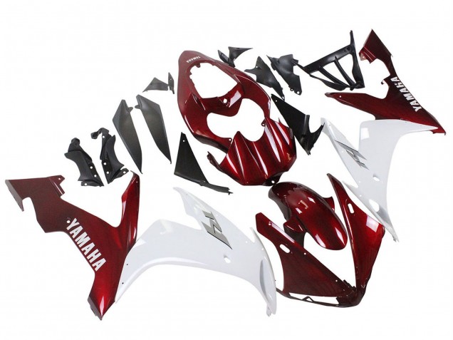 Yamaha YZF 1000 R1 Motorrad Verkleidung 2004-2006 - Rot Weiss