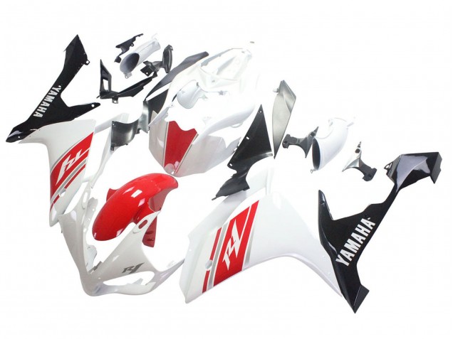 Yamaha YZF 1000 R1 Motorrad Verkleidung 2007-2008 - Weiss Rot Schwarz