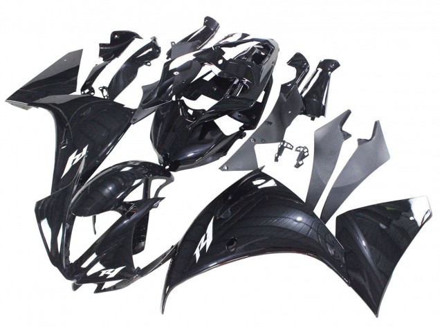 Yamaha YZF 1000 R1 Motorrad Verkleidung 2012-2014 - Glanzendes Schwarz