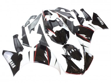 Yamaha YZF 1000 R1 Motorrad Verkleidung 2012-2014 - Weiss Rot Glanzendes Schwarz