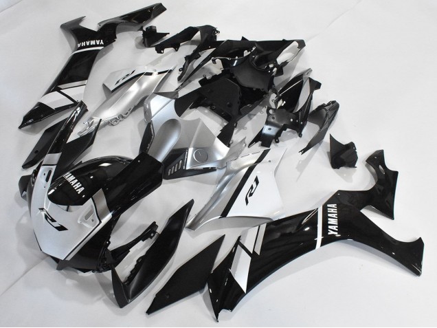 Yamaha YZF 1000 R1 Motorrad Verkleidung 2020-2025 - Silber Weiss Glanzendes Schwarz