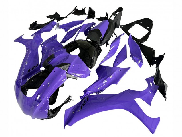 Yamaha YZF 1000 R1 Motorrad Verkleidung 2020-2025 - Lila Glanzendes Schwarz