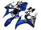 Yamaha YZF R6S Motorrad Verkleidung 2006-2009 - Blau Weiss Glanzendes Schwarz Yamalube