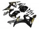 Yamaha YZF R6S Motorrad Verkleidung 2006-2009 - Glanzendes Schwarz Gold Aufkleber