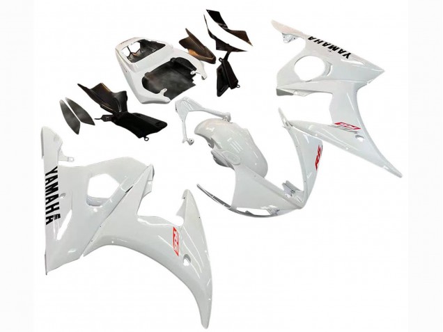 Yamaha YZF R6S Motorrad Verkleidung Kit 2006-2009 - Weiss