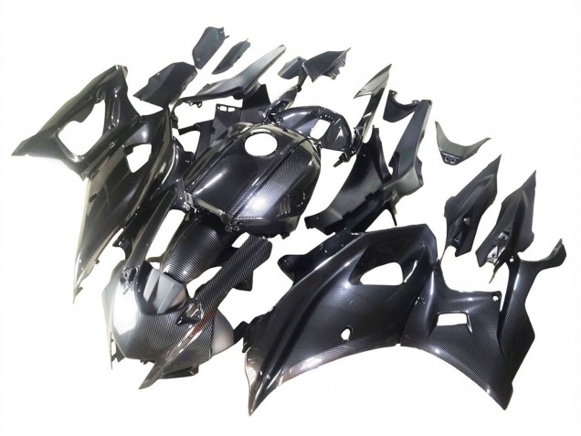 Yamaha YZF R7 Motorrad Verkleidung 2021-2024 - Schwarze Carbonfaser