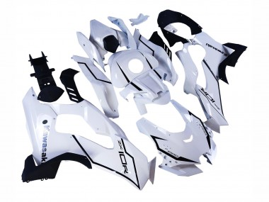 Kawasaki ZX10R Motorrad Verkleidung 2021-2025 - Weiss Schwarz