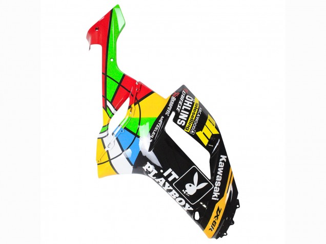Kawasaki ZX6R Motorrad Verkleidung 2007-2008 - Bunt Playboy 223