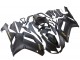 Kawasaki ZX6R Motorrad Verkleidung 2007-2008 - Matt Schwarz mit Gelb Logo Ninja
