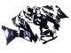 Kawasaki ZX6R Motorrad Verkleidung 2019-2022 - Glanzendes Schwarz Weiss