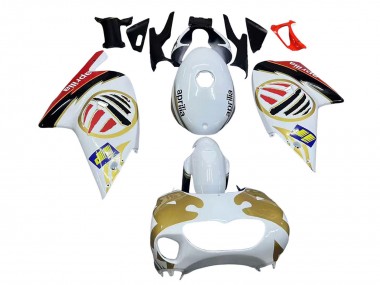 Aprilia RS125 Motorrad Verkleidung 2000-2005 - Weiss Gelb Rot