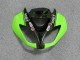 Kawasaki ZX6R Motorrad Verkleidung 2009-2012 - Grun Glanzendes Schwarz Elf Touch4 Bridgestone