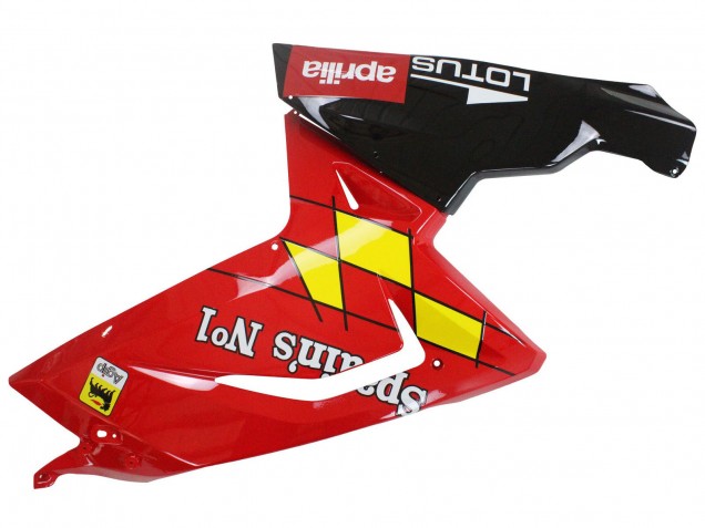 Aprilia RS125 Motorrad Verkleidung 2006-2011 - Rot Weiss Gelb Schwarz