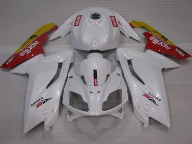 Aprilia RS125 Motorrad Verkleidung 2006-2011 - Weiss Rot Gelb
