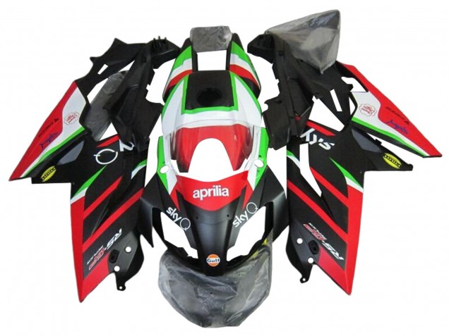 Aprilia RS4 50 125 Motorrad Verkleidung 2012-2018 - Weiss Rot Grun Glanzendes Schwarz