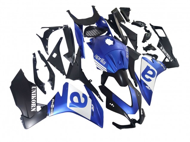 Aprilia RS4 50 125 Motorrad Verkleidung 2012-2018 - Blau Weiss Matt Schwarz