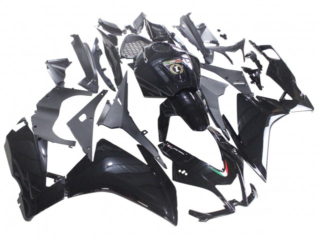 Aprilia RS4 50 125 Motorrad Verkleidung 2012-2018 - Glanzendes Schwarz