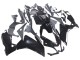 Aprilia RS4 50 125 Motorrad Verkleidung 2012-2018 - Glanzendes Schwarz