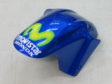 Honda CBR600 F4i Motorrad Verkleidung 2004-2007 - Blau Gelb Grun MoviStar