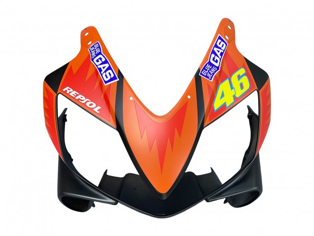 Honda CBR600 F4i Motorrad Verkleidung 2004-2007 - Matt Schwarz Orange Rossi
