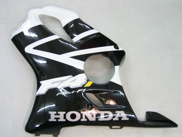 Honda CBR600 F4i Motorrad Verkleidung 2004-2007 - Weiss Glanzendes Schwarz