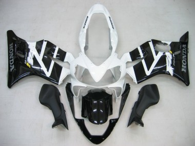 Honda CBR600 F4i Motorrad Verkleidung 2004-2007 - Weiss Glanzendes Schwarz