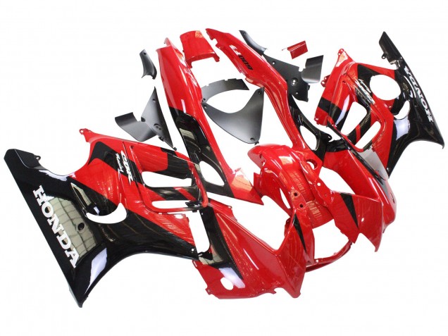 Honda CBR600 F3 Motorrad Verkleidung 1997-1998 - Rot Glanzendes Schwarz