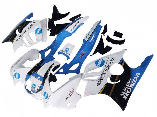 Honda CBR600 F3 Motorrad Verkleidung 1997-1998 - Weiss Blau Glanzendes Schwarz