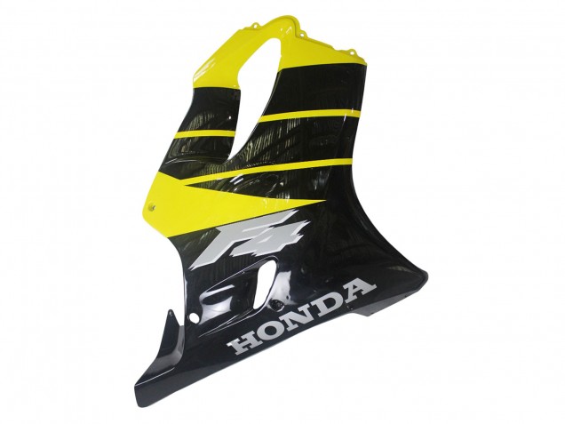 Honda CBR600 F4 Motorrad Verkleidung 1999-2000 - Gelb Glanzendes Schwarz