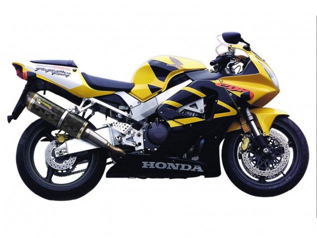 Honda CBR900RR 929 Motorrad Verkleidung 2000-2001 - Gelb Dunkel Blau