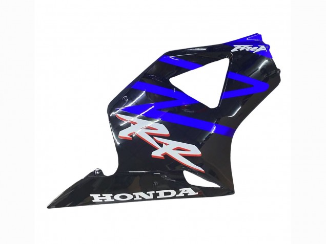 Honda CBR900RR 954 Motorrad Verkleidung Kit 2002-2003 - Blau Glanzendes Schwarz