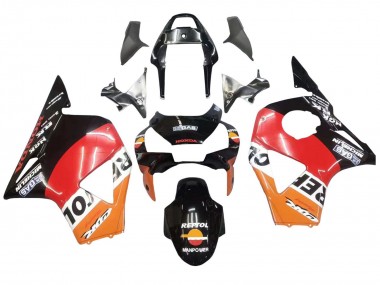 Honda CBR900RR 954 Motorrad Verkleidung Kit 2002-2003 - Orange Weiss Rot Glanzendes Schwarz Repsol
