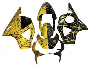 Honda CBR900RR 954 Motorrad Verkleidung 2002-2003 - Gelb Glanzendes Schwarz