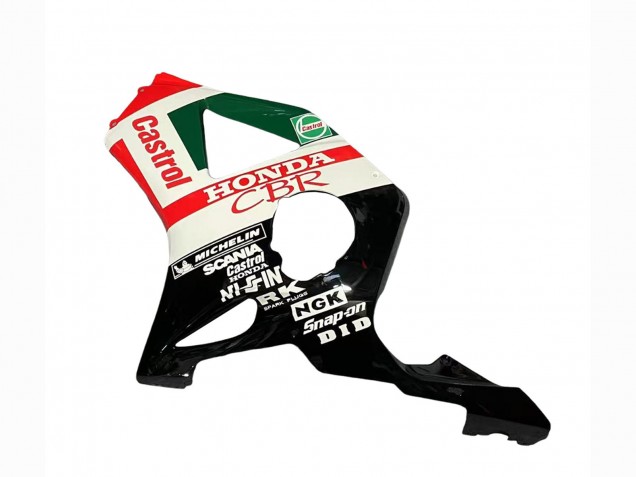 Honda CBR900RR 954 Motorrad Verkleidung 2002-2003 - Weiss Rot Grun Glanzendes Schwarz Castrol