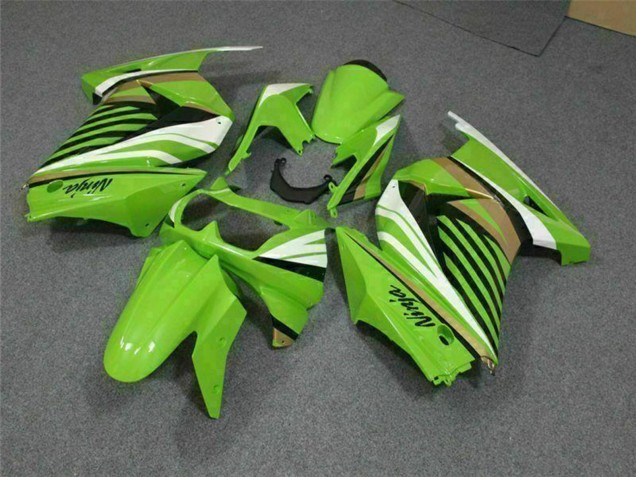 Kawasaki EX250 Motorrad Verkleidung 2008-2012 - Grun Weiss Schwarz