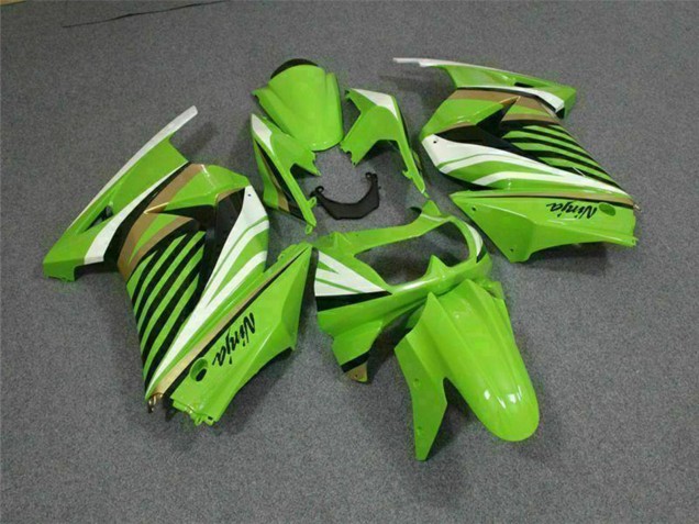 Kawasaki EX250 Motorrad Verkleidung 2008-2012 - Grun Weiss Schwarz