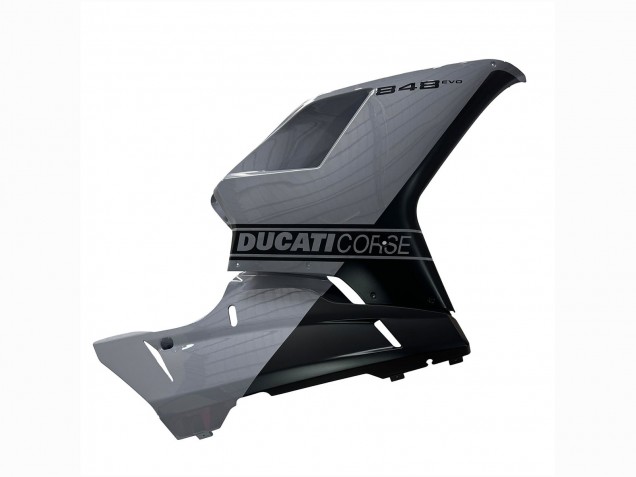 Ducati 848 Motorrad Verkleidung 2007-2014 - Silber Gold Matt Schwarz